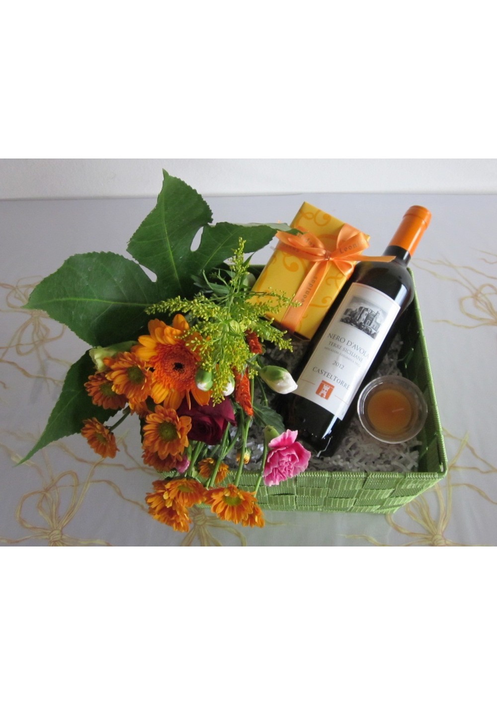 Panier Gourmand Italien & Vin Rouge Cadeau 