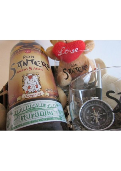Geschenkmand - Rum Santero