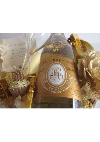 gift basket gold wedding 