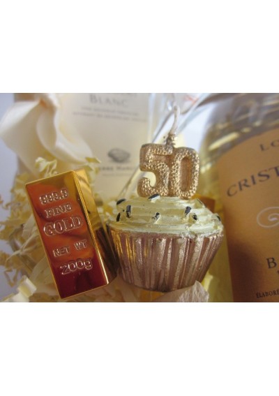 gift basket gold wedding 