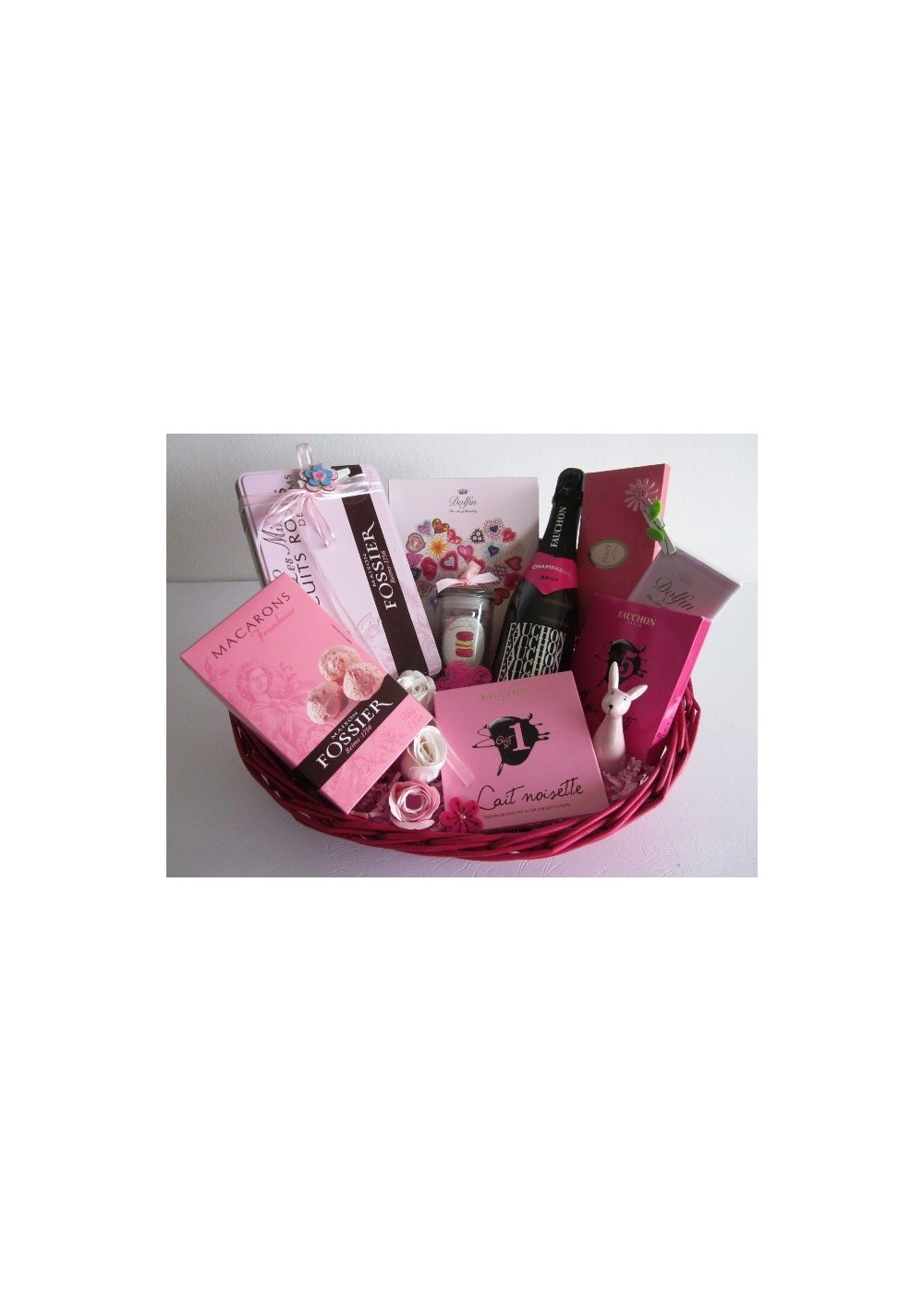 Panier cadeau La vie en Rose