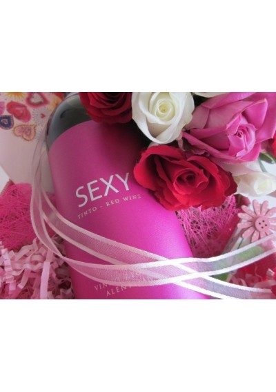 Sexy Pink Floral Basket