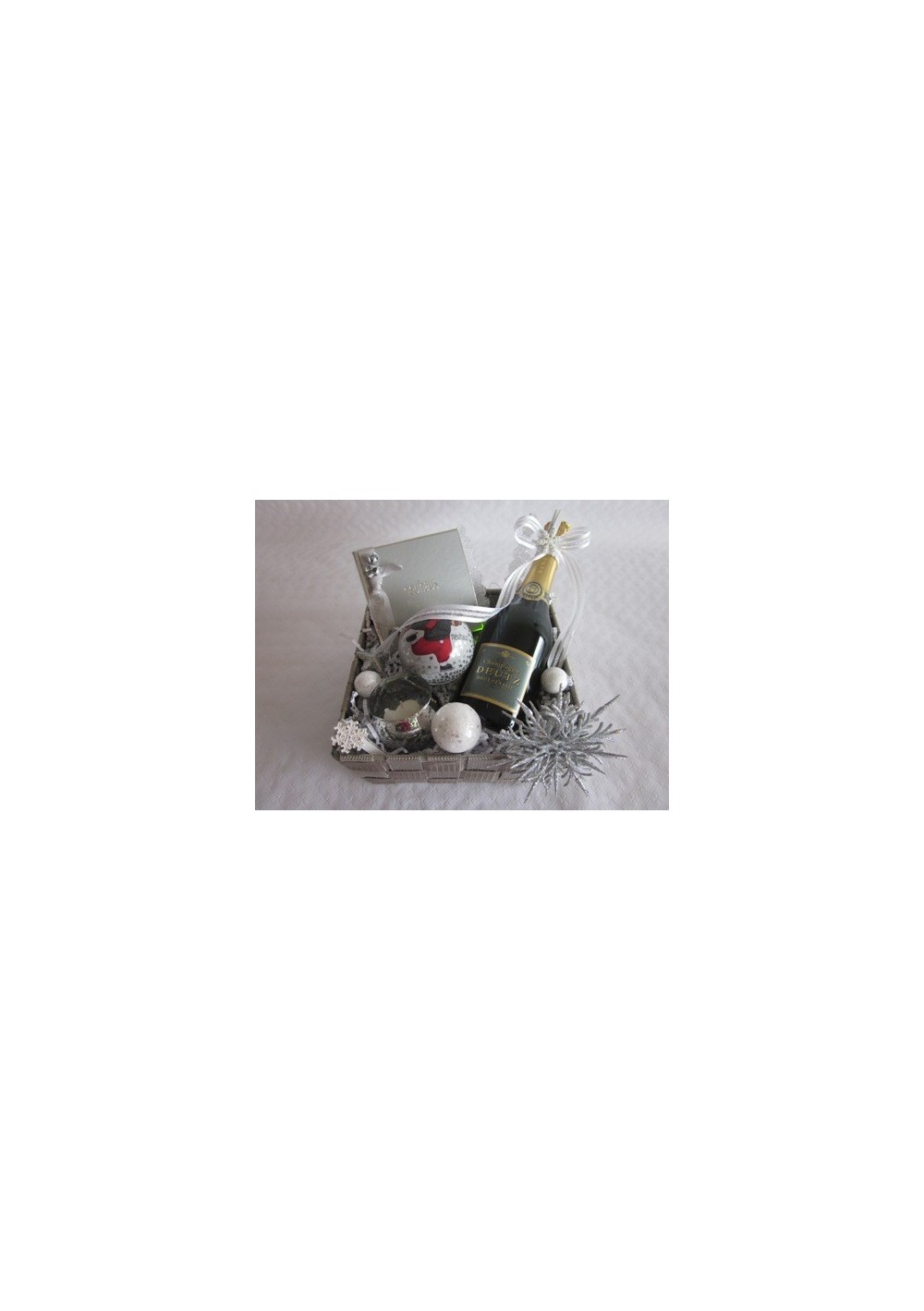 Christmas gift basket champagne Deutz