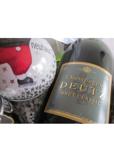 Kerstcadeaumand -Champagne Deutz