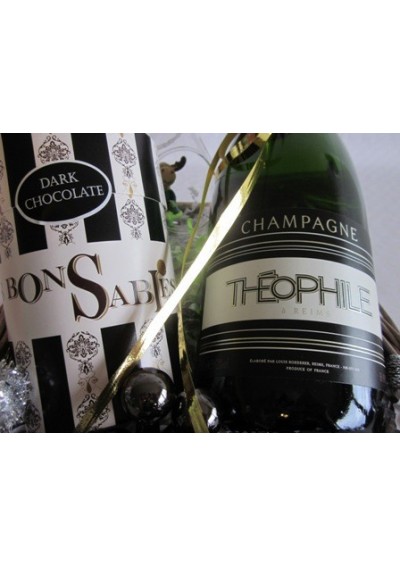 Panier cadeau champagne "Théophile"