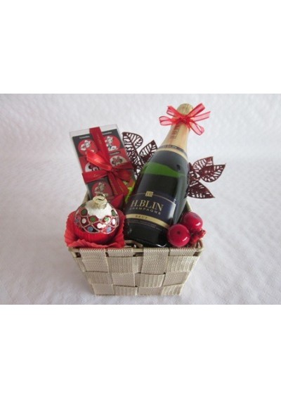 Panier cadeau champagne "H.Blin"