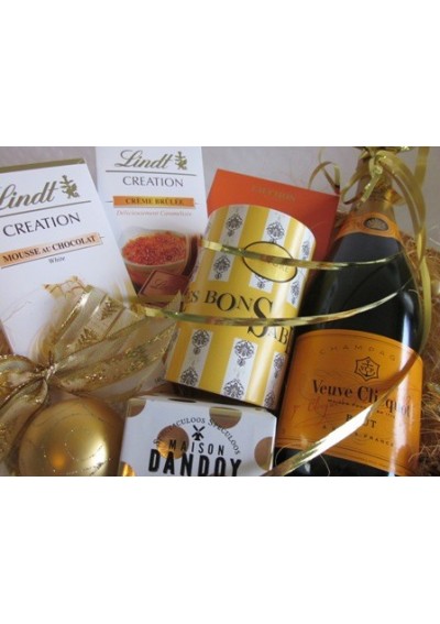 Panier cadeau Veuve Clicquot Carte Jaune 