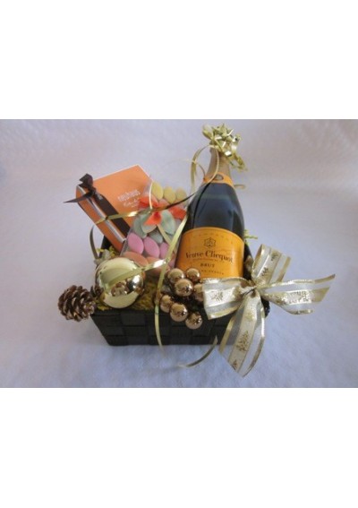 Panier cadeau Noël Veuve Clicquot