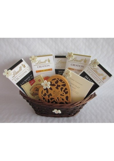 Gift basket Chocolats Godiva Lindt Villars Bruxelles