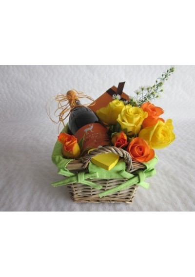 gift basket flowers