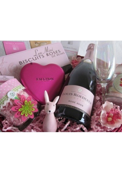 Louis Roederer birth gift basket