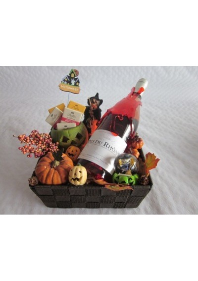 Halloween party gift basket