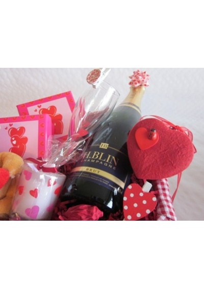 Panier cadeau -  Saint-Valentin