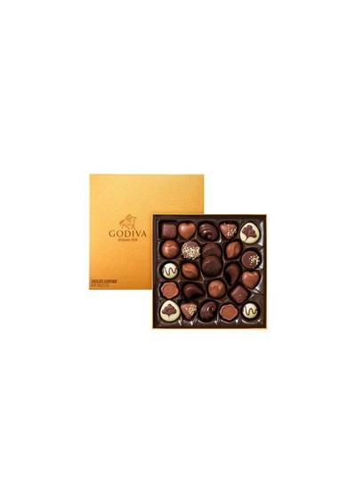 Godiva Hard Box Gold 24 chocolaatjes