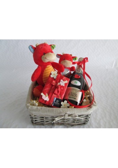 Belgium birth gift basket