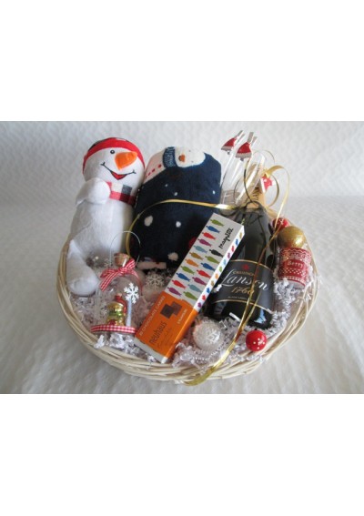 Christmas baby newborn gift basket