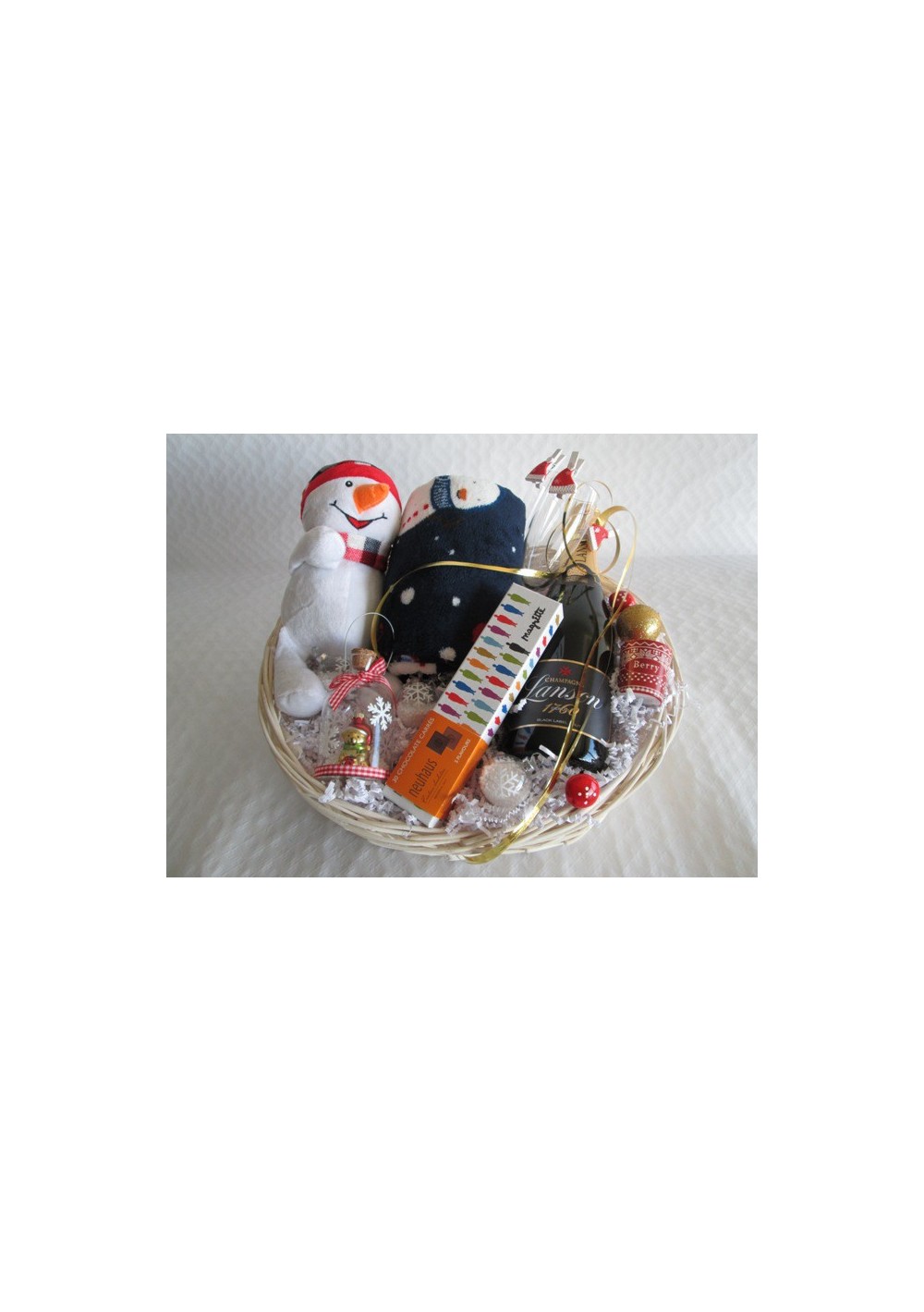 Christmas baby newborn gift basket