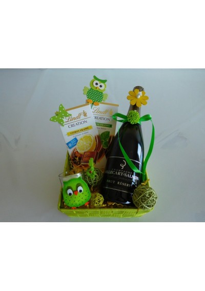 Champagne-Billecart-Salmon-en-Lindt-chocolade-03.jpg | Geschenkmand Champagne Billecart Salmon
