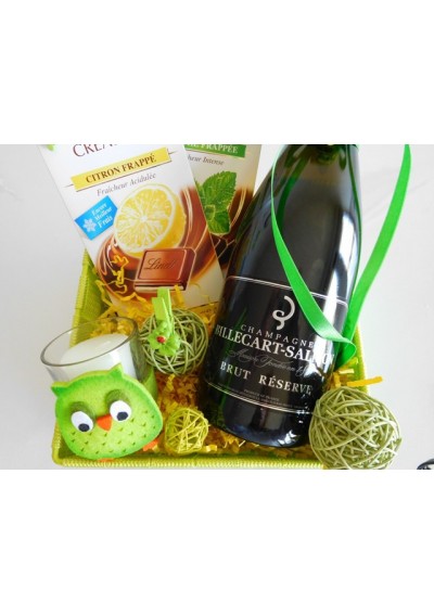 Champagne-Billecart-Salmon-en-Lindt-chocolade-02-NL.jpg | Geschenkmand Champagne Billecart Salmon