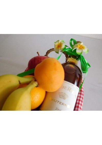 Corbeille de fruits & Sauternes 