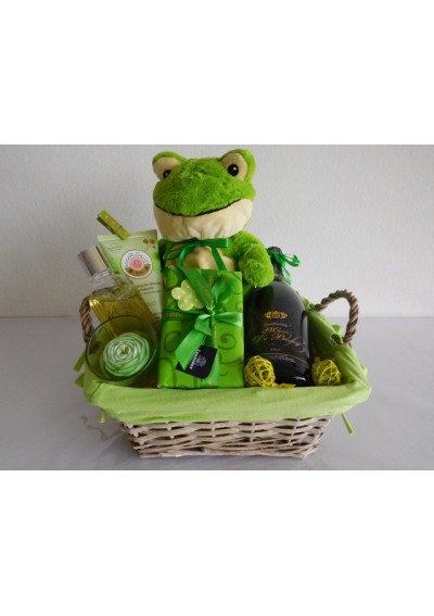 Cadeau naissance "Grenouille verte"