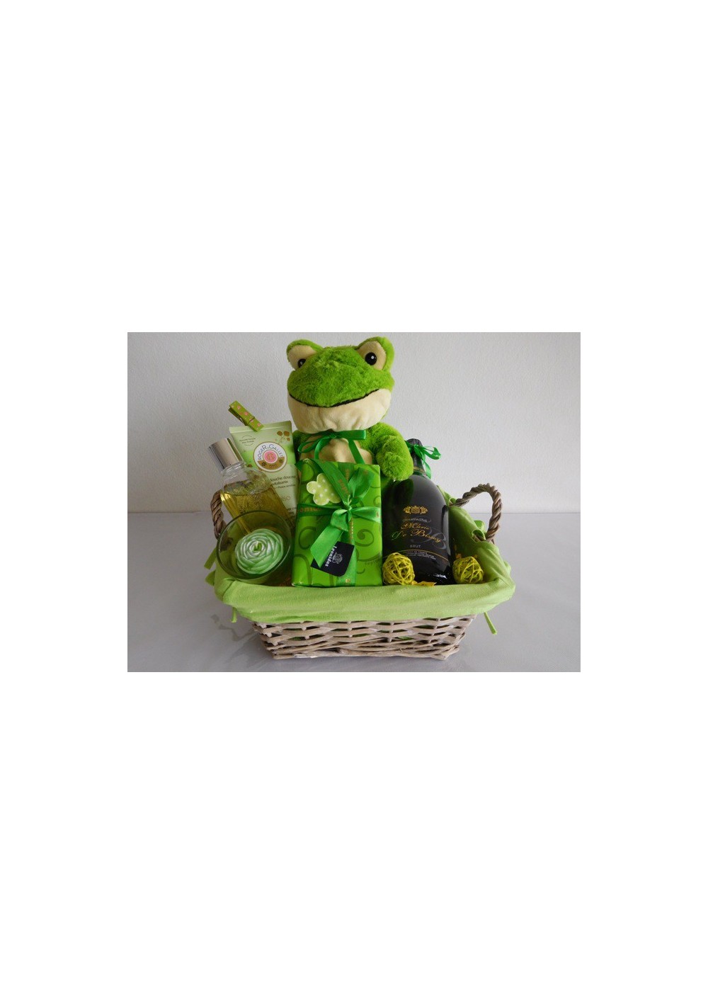 Cadeau naissance "Grenouille verte"