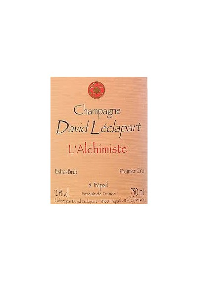 Champagne David leclapart l’alchimiste