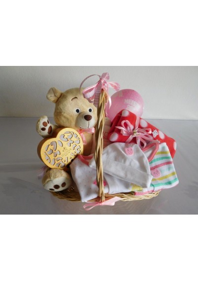 Girl birth gift basket - Belgium