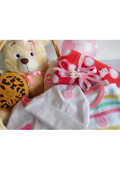 Girl birth gift basket - Belgium