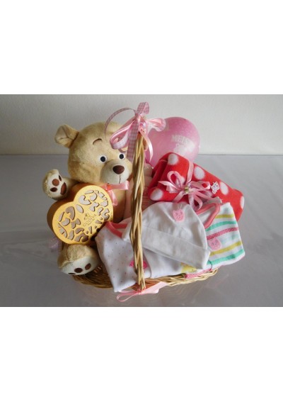 Girl birth gift basket - Belgium