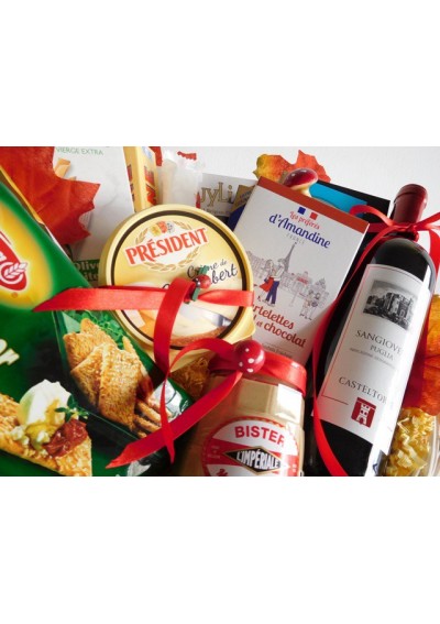 Gastronomische kaas geschenkmand