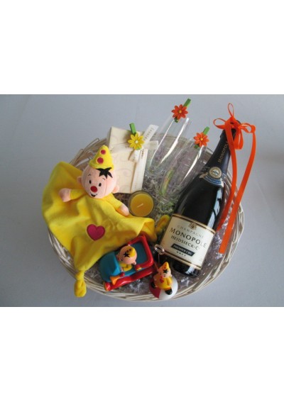 Panier naissance  Champagne Monopole Heidsieck