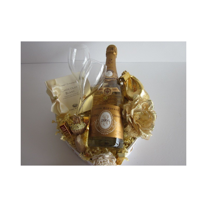 Wedding anniversary gift basket Crystal wedding 15 years