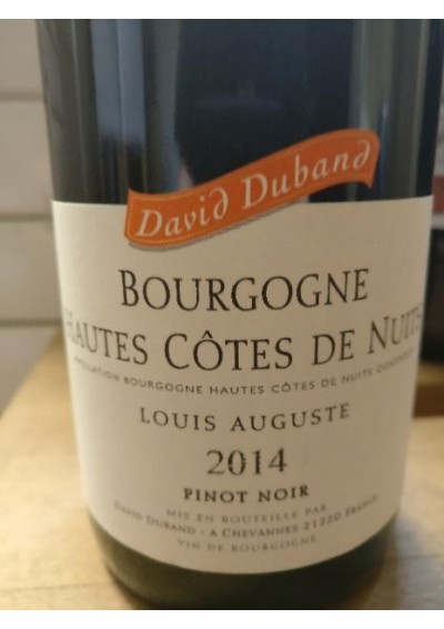 Hautes Côtes de Nuits -Domaine David Duband Louis Auguste 2014