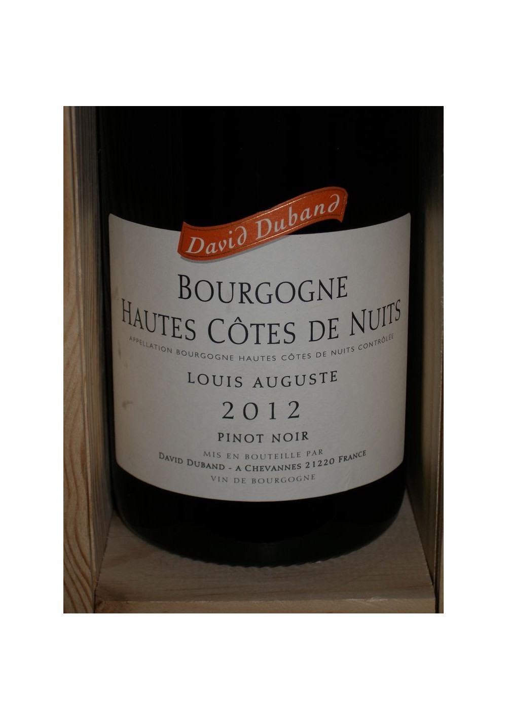 Hautes Côtes de Nuits -Domaine David Duband Louis Auguste 2012