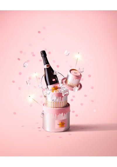 Anniversary Bucket Cake | Champagne Veuve Clicquot rosé (75cl)
