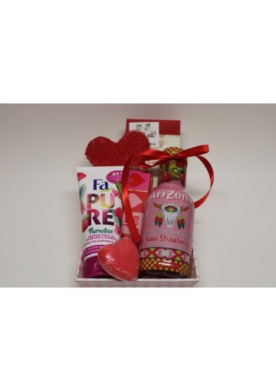 "Gourmandise de la Saint Valentin"  Panier cadeau