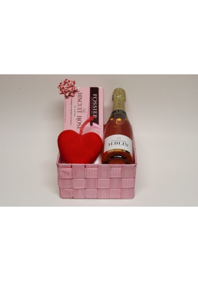 Panier cadeau Saint-Valentin