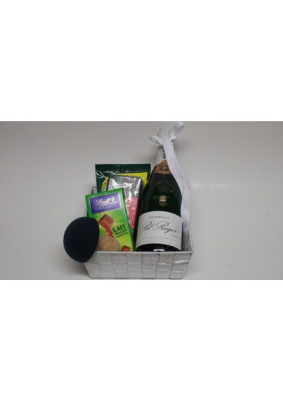 Champagne Pol Roger gift basket & chocolates