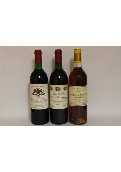 3 grands vins - millésime 1990