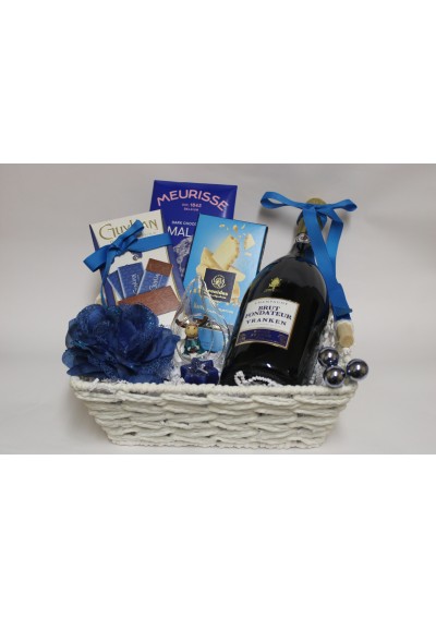 Christmas gift basket - Champagne Vranken - Brut Fondateur