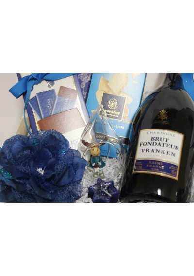 Kerstcadeaumand - Champagne Vranken - Brut Fondateur