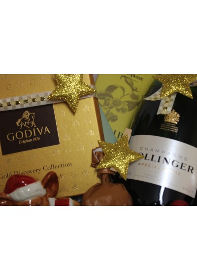 Panier cadeau - Noël - Champagne Bollinger