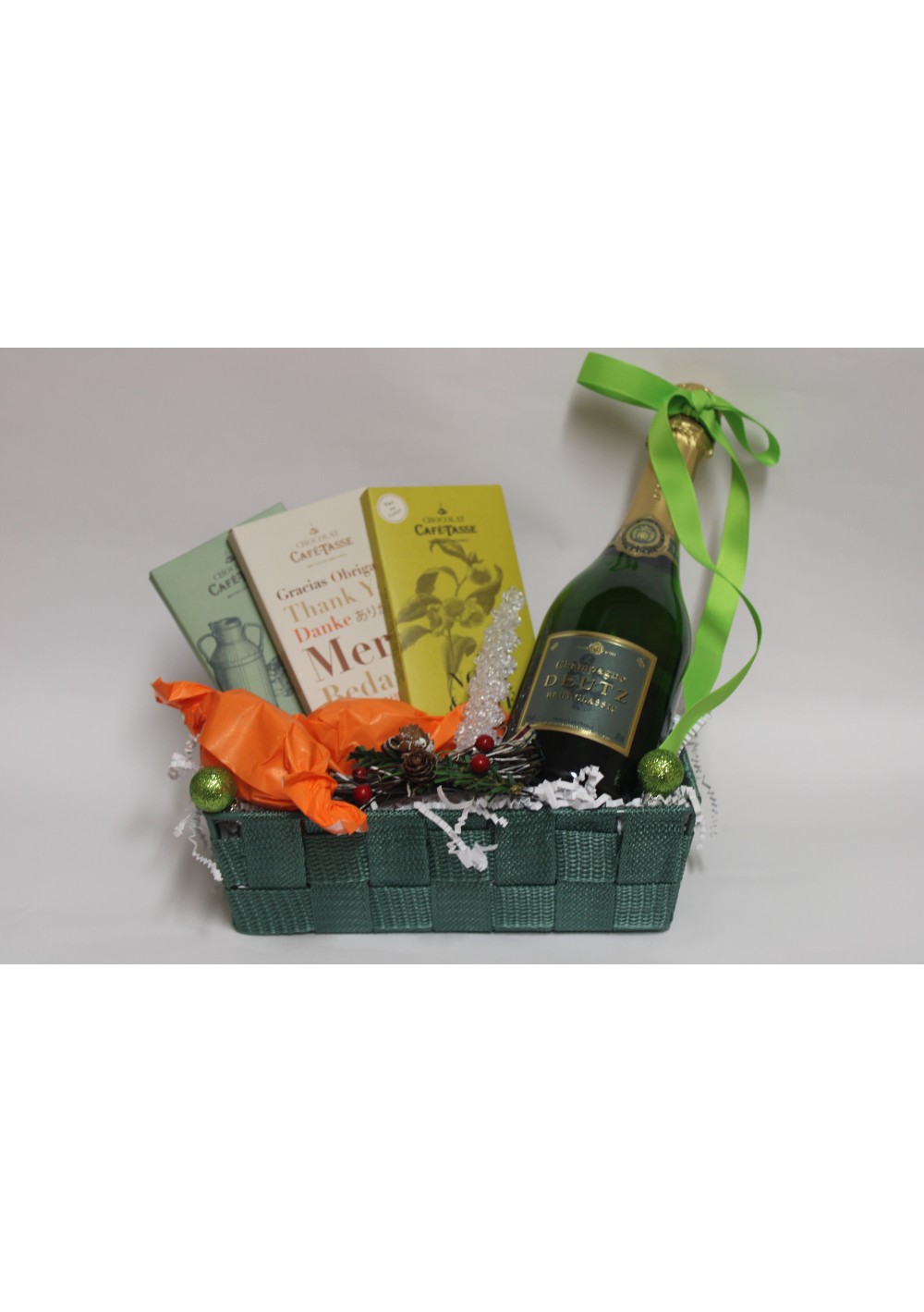 Christmas gift basket - Deutz champagne