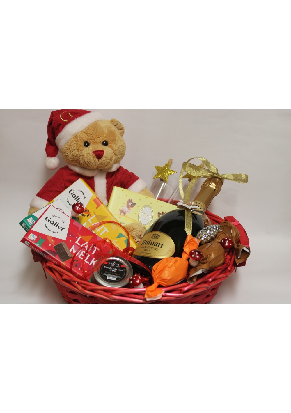 Christmas gift basket - Ruinart Brut