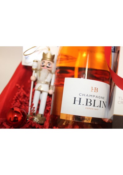 Panier Noël - Champagne H. Blin rosé