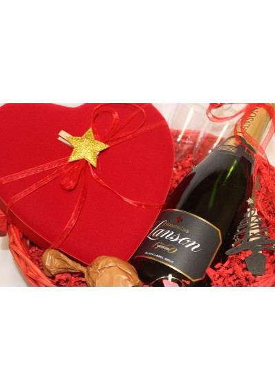 Christmas gift basket - Lanson Brut