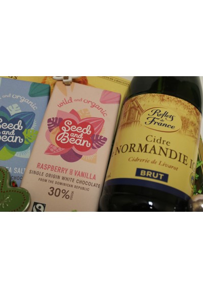 Geschenkmand "Kerst" - Cidre de Normandie "