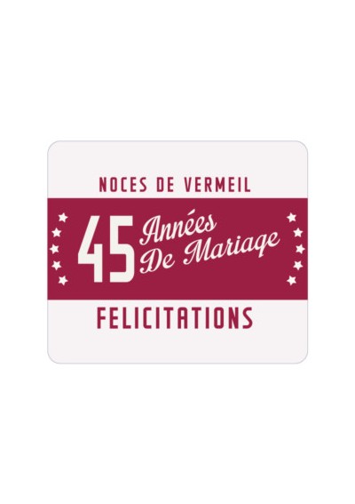 45th wedding anniversary - vermeil wedding