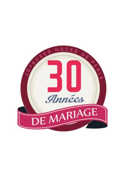 30e huwelijksverjaardag - parelhuwelijk